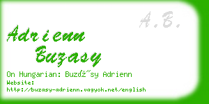 adrienn buzasy business card